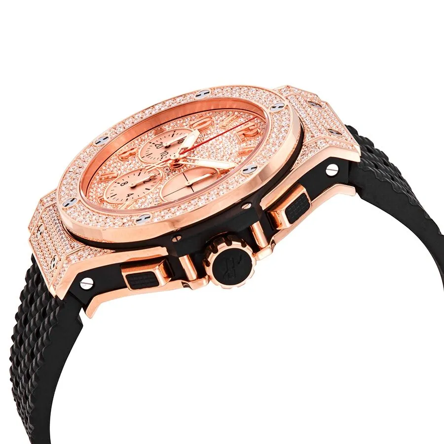 Hublot Big Bang Gold 41mm Chronograph Automatic Diamond Unisex Watch 341.PX.9010.RX.1704