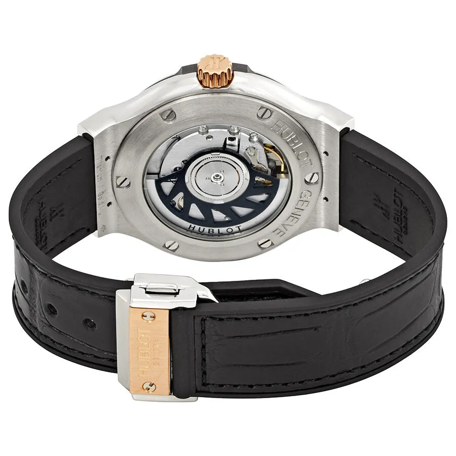 Hublot Classic Fusion Black Dial Automatic Black Alligator Rubber Watch 565.ZP.1180.LR