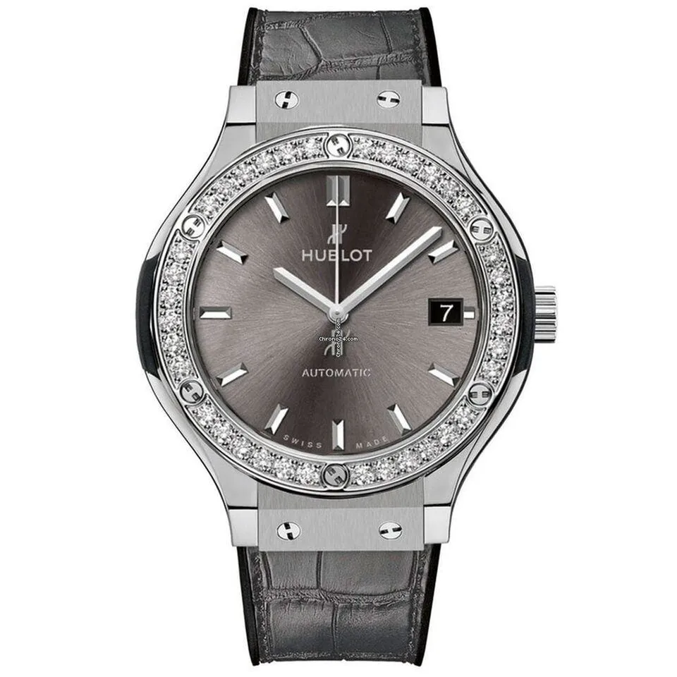 Hublot Classic Fusion Racing Grey Automatic Diamond Grey Sunblast Dial Men's Watch 542.NX.7071.LR.1104
