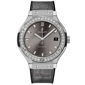 Hublot Classic Fusion Racing Grey Automatic Diamond Grey Sunblast Dial Men's Watch 542.NX.7071.LR.1104