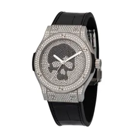 Hublot Titanium Skull Full Pave Watch 542.NX.9000.LR.1704.SKULL