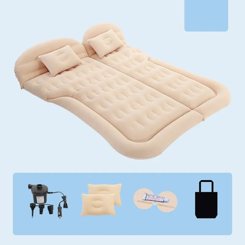 Inflatable Car Mattress - Pillow Air-Pump for Car, SUV, Truck Travel, Hiking, Trip and Other Outdoor Activities