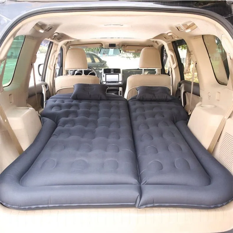 Inflatable Car Mattress - Pillow Air-Pump for Car, SUV, Truck Travel, Hiking, Trip and Other Outdoor Activities