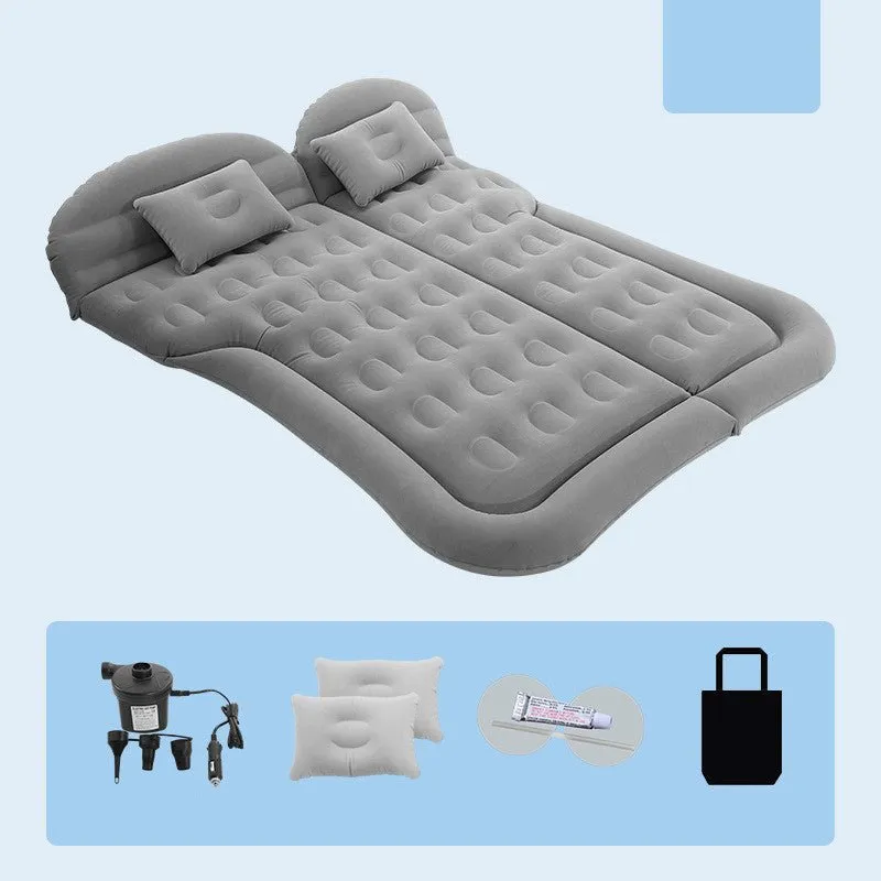 Inflatable Car Mattress - Pillow Air-Pump for Car, SUV, Truck Travel, Hiking, Trip and Other Outdoor Activities