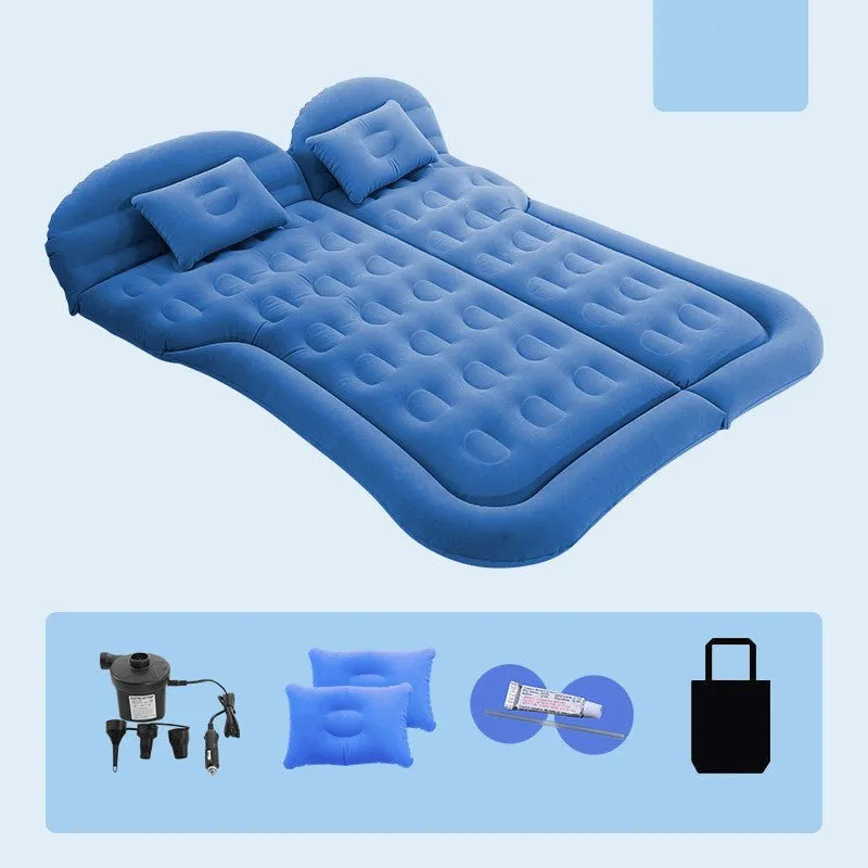 Inflatable Car Mattress - Pillow Air-Pump for Car, SUV, Truck Travel, Hiking, Trip and Other Outdoor Activities