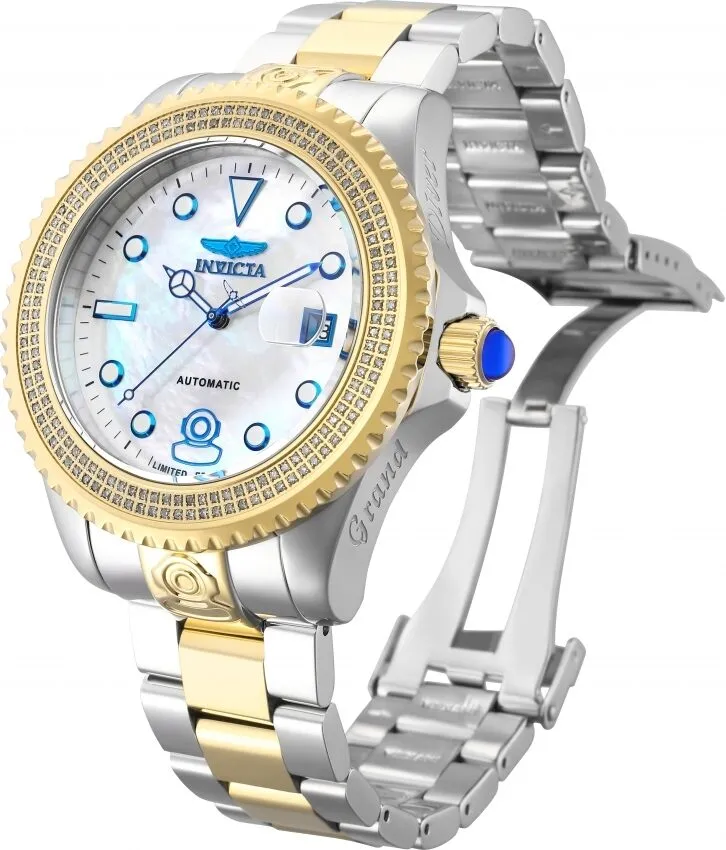 Invicta Pro Diver Automatic Diamond White Mother of Pearl Dial Men's Watch 31053