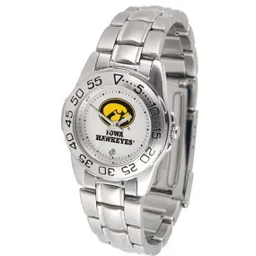 Iowa Hawkeyes Ladies Steel Band Sports Watch