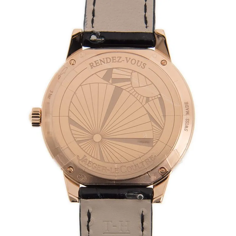 Jaeger LeCoultre Rendez-Vous Silver Guilloche Dial Ladies 34mm Watch Q3472530