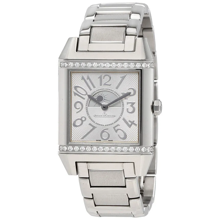 Jaeger LeCoultre Reverso Squadra Silvered Guilloche Dial Ladies Watch Q7058130
