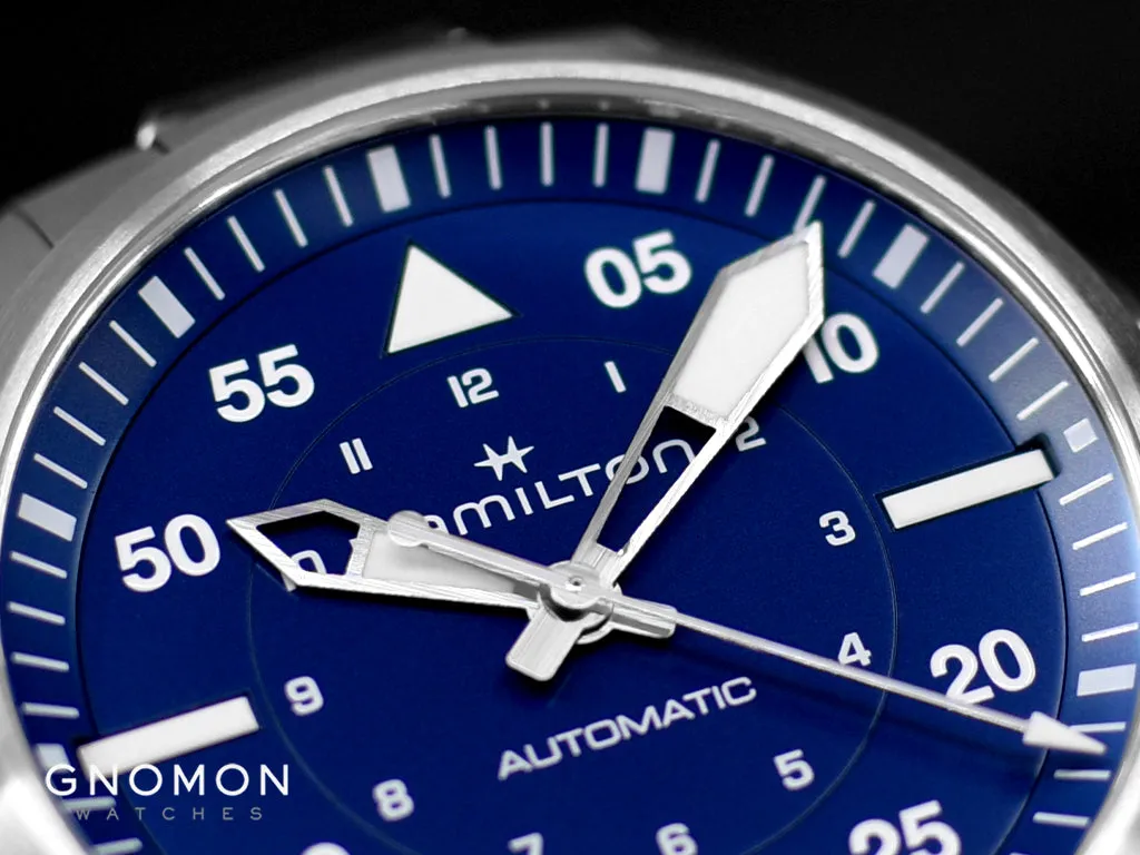 Khaki Aviation Pilot Auto 39mm Blue Ref. H76305140