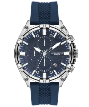 Lee Cooper  Multi Function Men's Watch Blue Dial, Blue Rubber Strap, LC07545.699