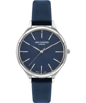 Lee Cooper  Women's Watch Blue Dial Blue Leather Strap, LC07567.399