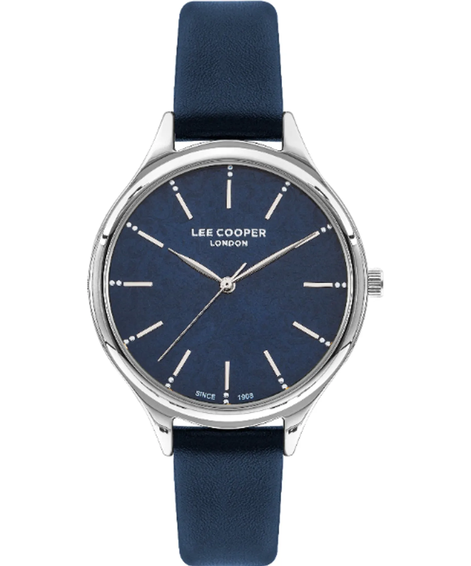 Lee Cooper  Women's Watch Blue Dial Blue Leather Strap, LC07567.399