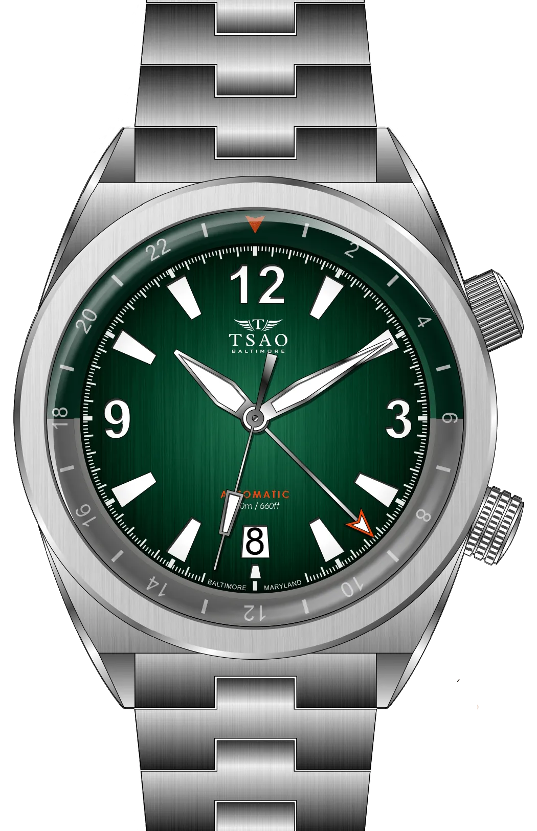 LEGACY STEEL GMT - GREEN FUME