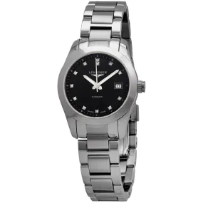 Longines Conquest Classic Automatic Black Dial Ladies Watch L2.285.4.58.6