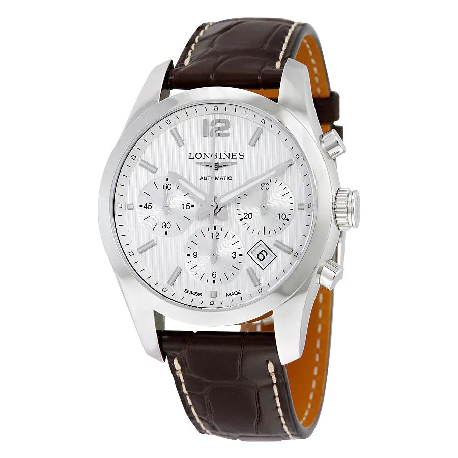 Longines Conquest Classic Chrono Automatic White Dial Men's Watch L2.786.4.76.3