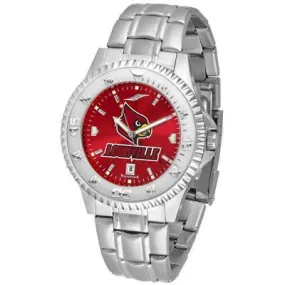 Louisville Cardinals Competitor AnoChrome - Steel Band Watch