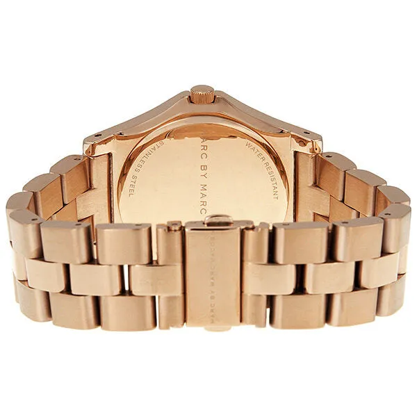 Marc By Marc Jacobs Rivera White Dial Rose Gold Ion-plated Unisex Watch MBM3135