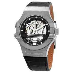 Maserati Potenza Automatic Black Skeleton Dial Men's Watch R8821108038