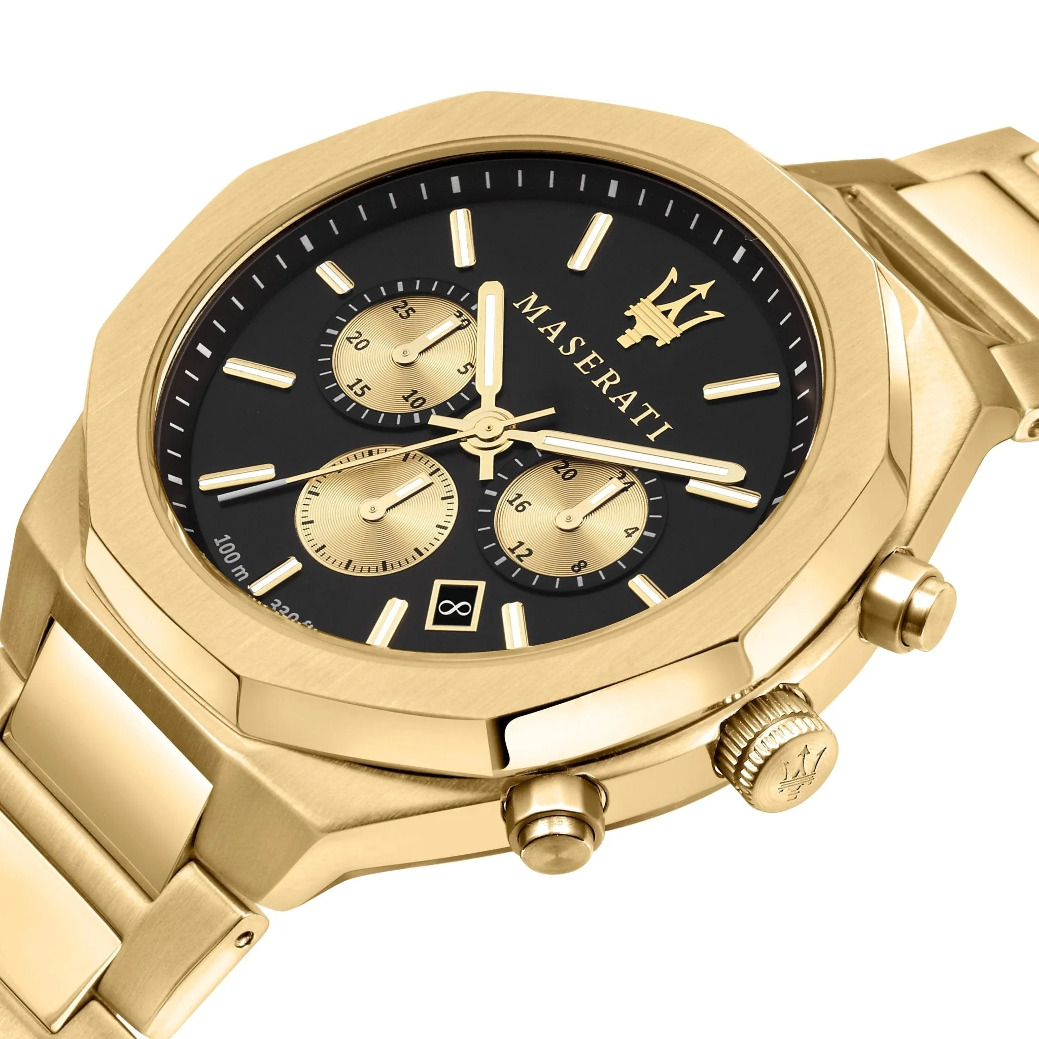 Maserati - Stile Gold Chronograph Watch R8873642001