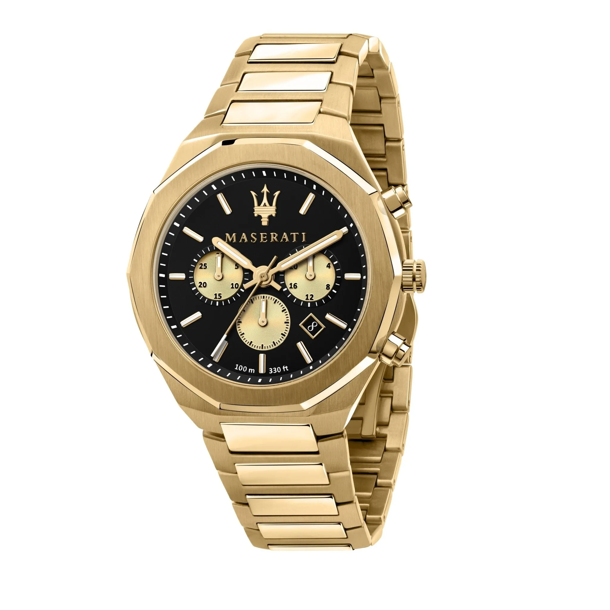 Maserati - Stile Gold Chronograph Watch R8873642001