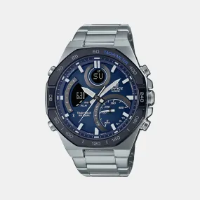 Men's Blue Analog-Digital Stainless Steel Watch EX555