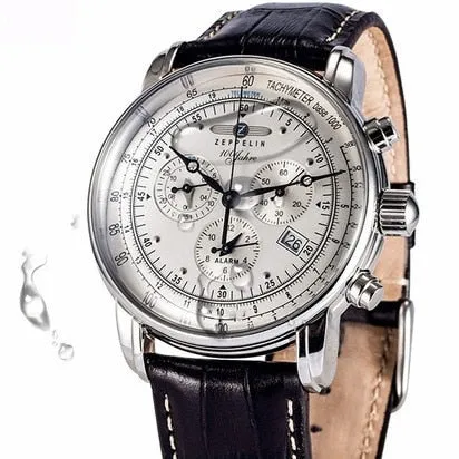 men's fashion leisure imported waterproof belt business quartz watch