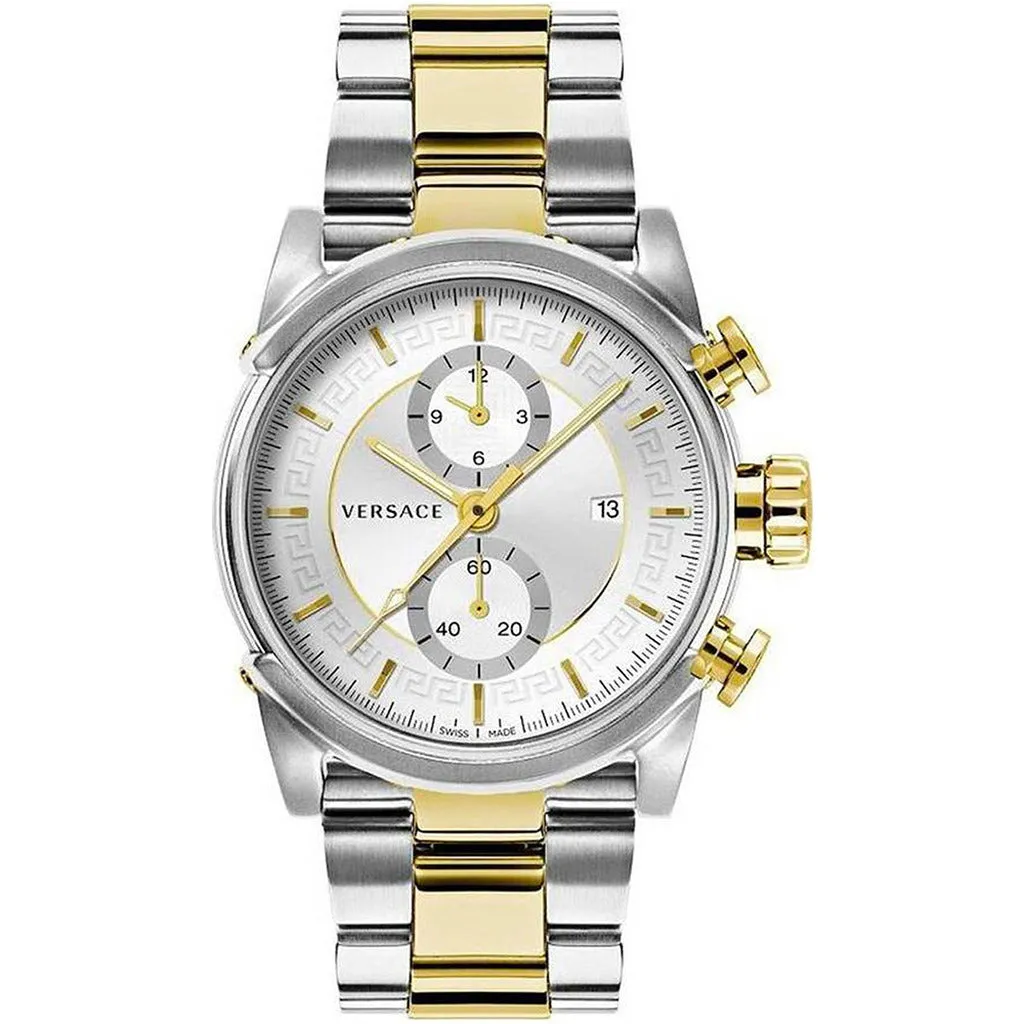 Men's Multifunctional Chronograph Watch with Sapphire Glass and Stainless Steel Strap