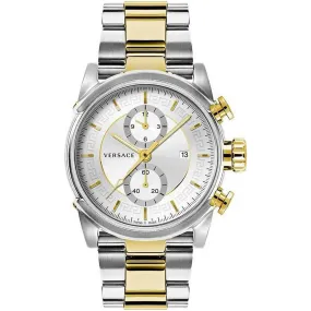 Men's Multifunctional Chronograph Watch with Sapphire Glass and Stainless Steel Strap