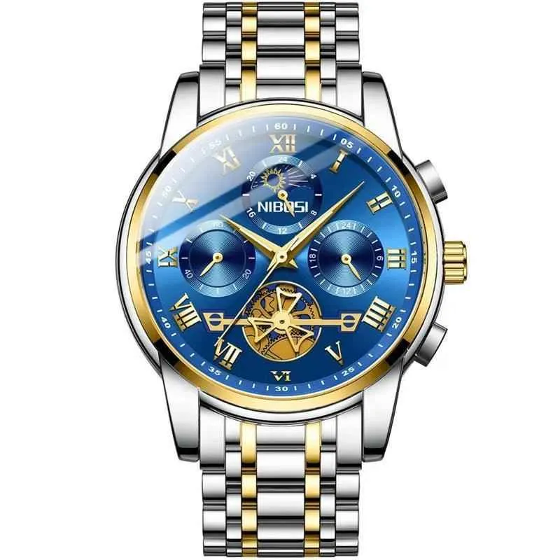 Men's Simple Watches MSCWN57 Luxury Tourbillon Quartz Wristwatch