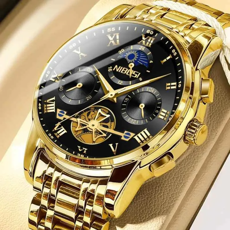 Men's Simple Watches MSCWN57 Luxury Tourbillon Quartz Wristwatch