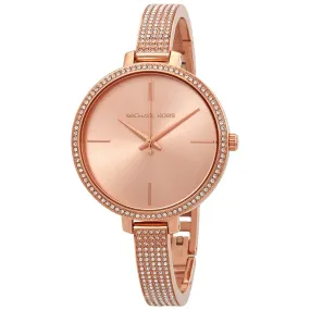 Michael Kors Jaryn Crystal Rose Gold Dial Ladies Watch MK3785