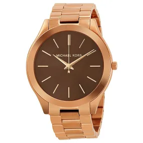 Michael Kors Vintage Classic Slim Runway Rose Gold-tone Ladies Watch MK3181