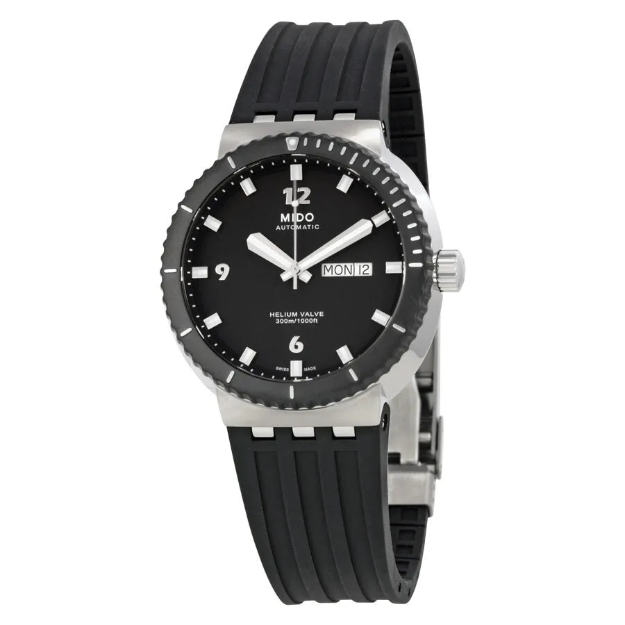 Mido Helium Valve Automatic Black Dial Men's Watch M0066301705722