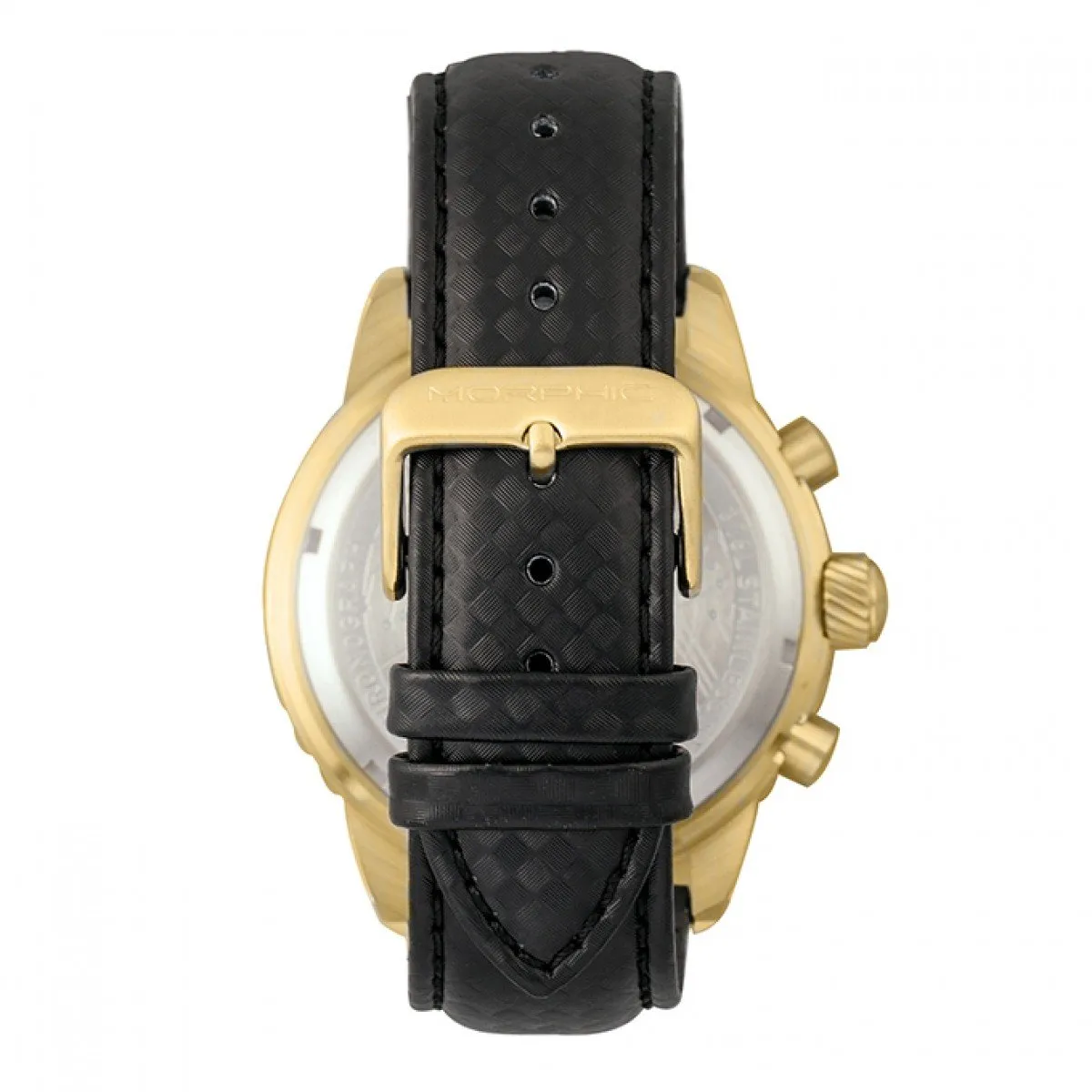 Morphic M51 Series Chronograph Leather-Band Watch w/Date