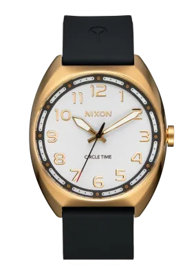 NIXON Mullet Watch in Light Gold/White