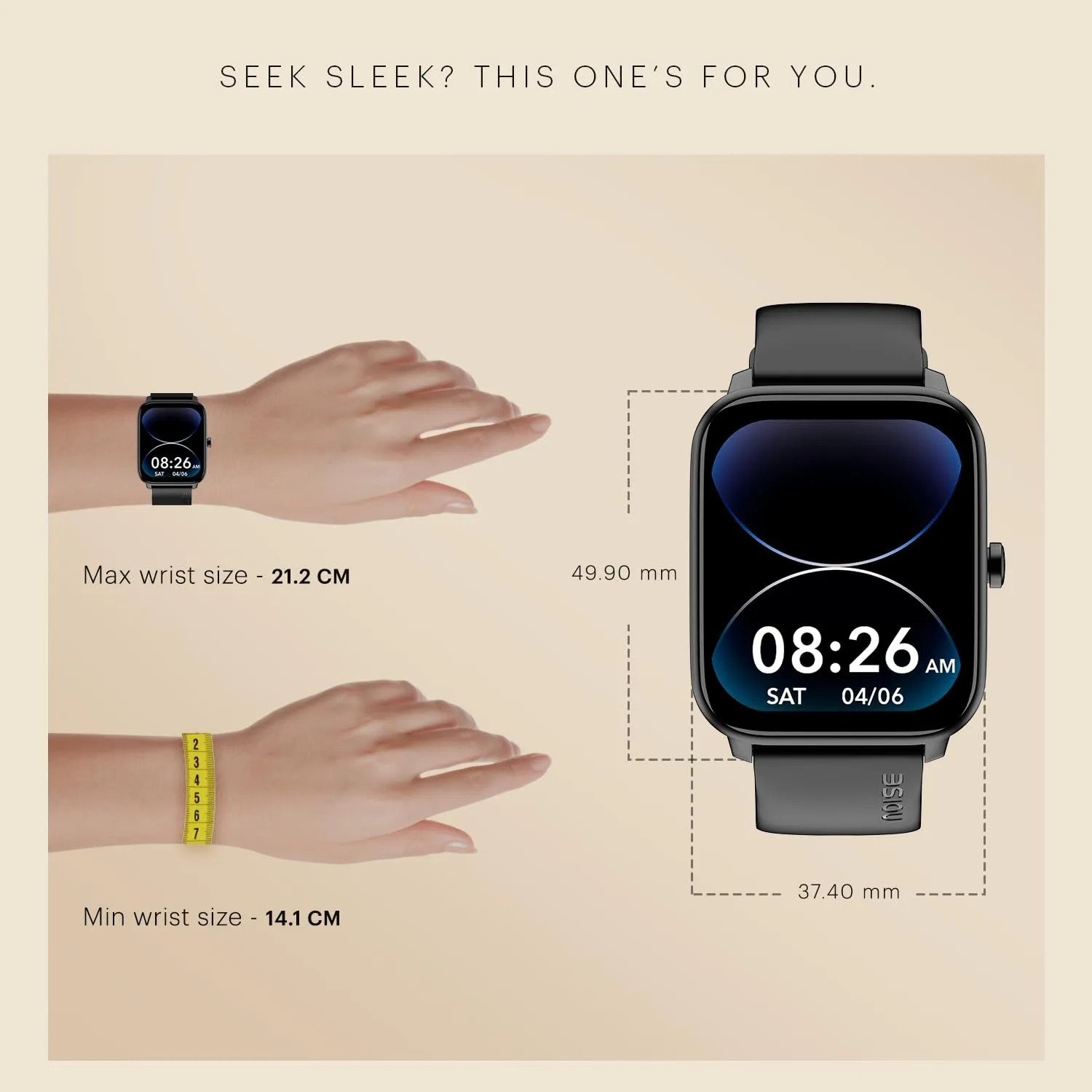 Noise ColorFit Pulse 4 with 1.85" Dynamic AMOLED Display, 600 Nits Brightness, BT Calling Smart Watch, Premium Build,7 Days Battery Life, 24*7 Heart Rate & Sleep Tracking on NoiseFit App (Silver Link)