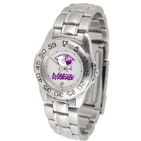 Northwestern Wildcats Ladies Steel Band Sports Watch