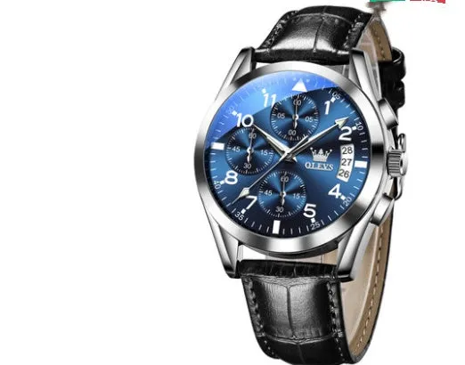 OLEVS Luxury Men's Waterproof Luminous Quartz Watch