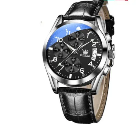 OLEVS Luxury Men's Waterproof Luminous Quartz Watch