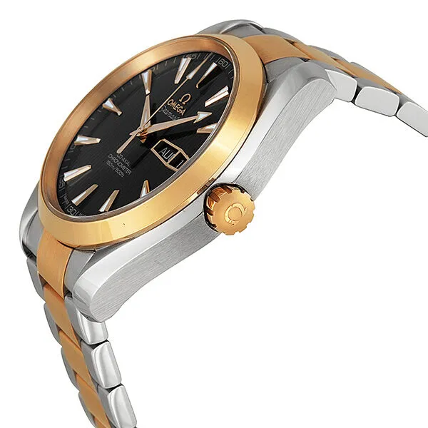 Omega Aqua Terra Annual Calendar Grey Dial Stainless Steel 18kt Rose Gold Men's Watch 231.20.43.22.06.001