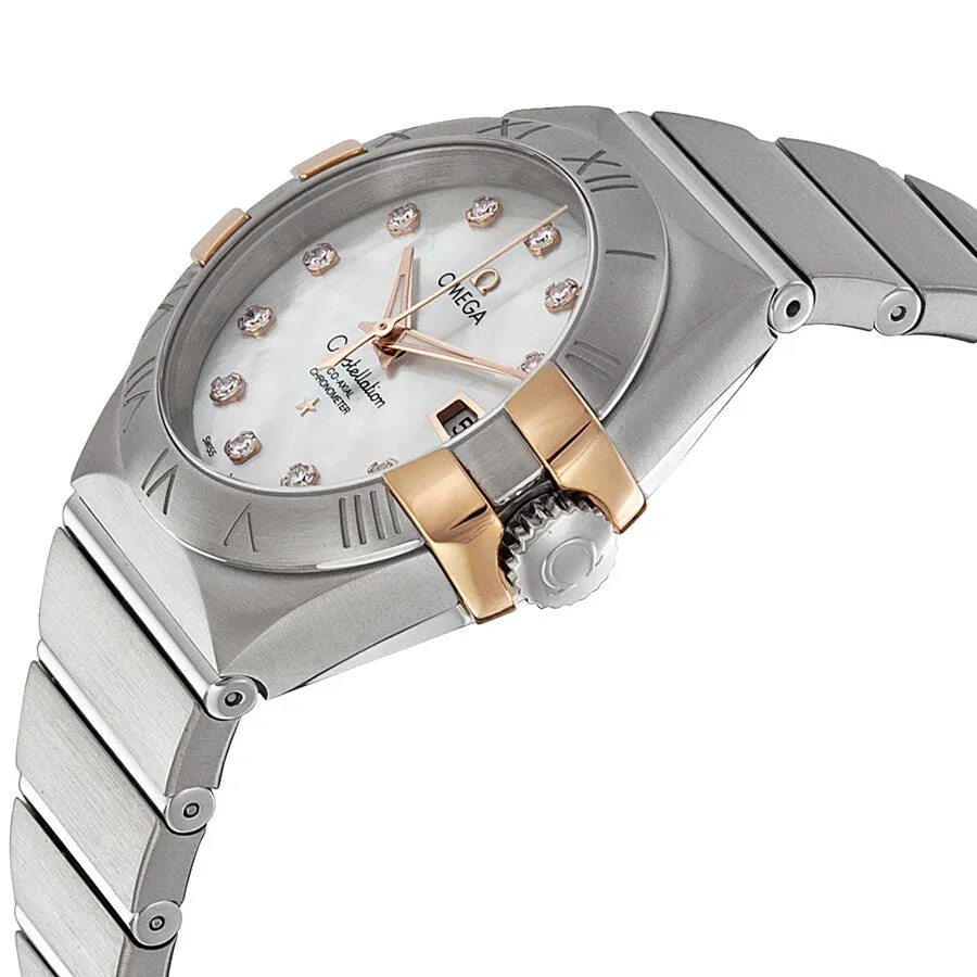 Omega Constellation Mother of Pearl Diamond Dial Ladies Watch 12320312055003 123.20.31.20.55.003