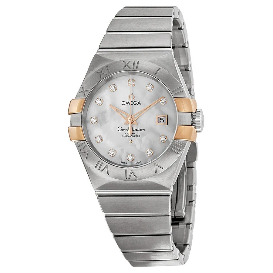 Omega Constellation Mother of Pearl Diamond Dial Ladies Watch 12320312055003 123.20.31.20.55.003