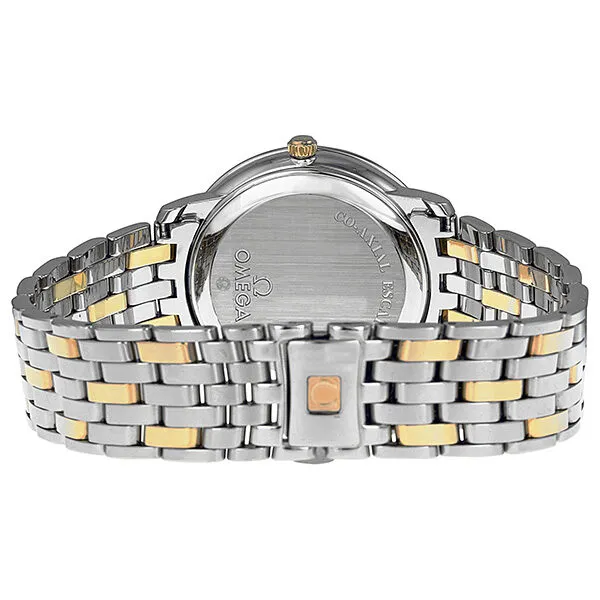 Omega DeVille Prestige Champagne Diamond Dial Steel and Yellow Gold Men's Watch 4374.15 4374.15.00