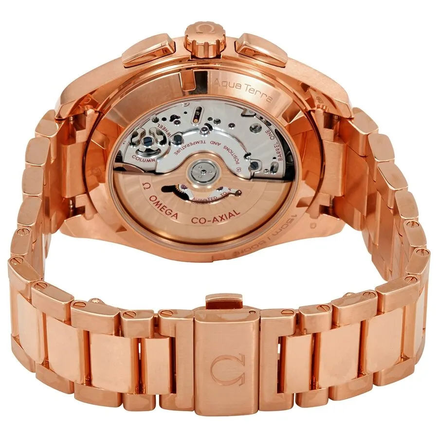 Omega Seamaster Aqua Terra Grey Dial 18k Rose Gold Men's Watch 23150435206001