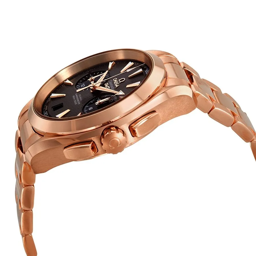 Omega Seamaster Aqua Terra Grey Dial 18k Rose Gold Men's Watch 23150435206001