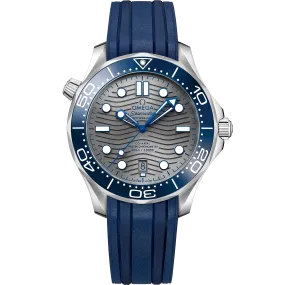 Omega Seamaster Diver 300M 42 mm, steel on rubber strap