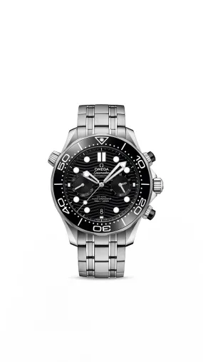 Omega Seamaster Diver 300M Co‑Axial Master Chronometer Chronograph 44mm Steel on Steel 210.30.44.51.01.001