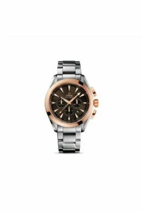 omega seamaster stainless steel & 18kt rose gold 44mm unisex watch