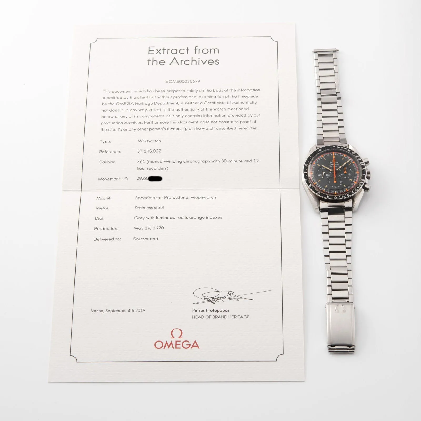 Omega Speedmaster 2nd Generation Racing Dial 145.022 69ST